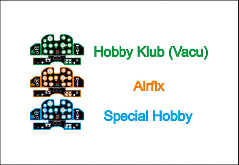 ヤフーモデル YMA7274 1/72 CACブーメラン 計器盤 (スペシャルホビー / エアフィックス用)