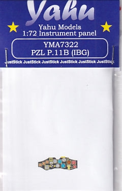 ヤフーモデル YMA7322 1/72 PZL P.11B 計器盤 (IBG用)