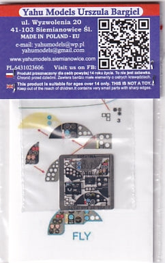 ヤフーモデル YML7205 1/72 PZL.37 ロシュ 計器盤 (フライ用)