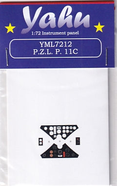ヤフーモデル YML7212 1/72 PZL P.11c 計器盤 (アズール / エレール / PZW用)