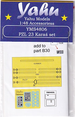 ヤフーモデル YMS4806 1/48 PZL-23 カラシュ セット (ミラージュ用)