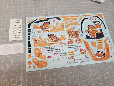 ZoomOn CS129 1/24 2024 アウディ R8 LMS GT3 #33 上海 8h デカール(モンモデル/NuNu用)