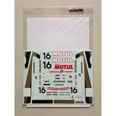 SKデカール SK24031 1/24 ホンダ シビック EF3 Gr.A JTC 88 Motul