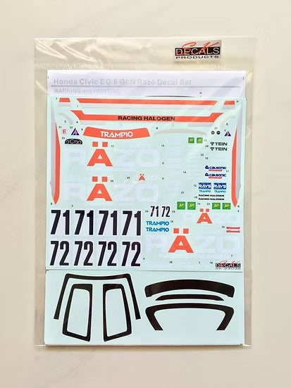 SKデカール SK24036 1/24 ホンダ シビック EG6 Razo Trampio