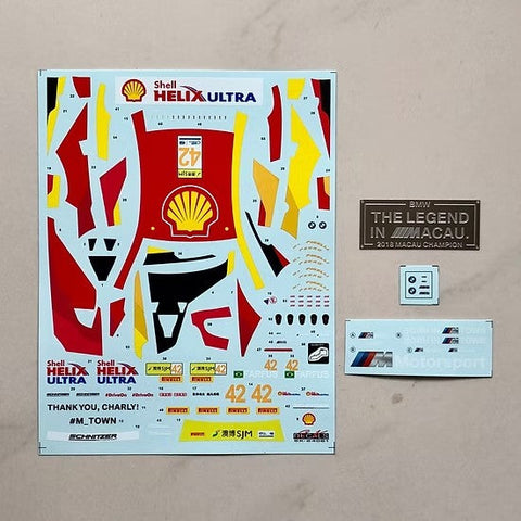 SKデカール SK24081 1/24 BMW M6 GT3 FIA GT ワールドカップ マカオ 18 Winner