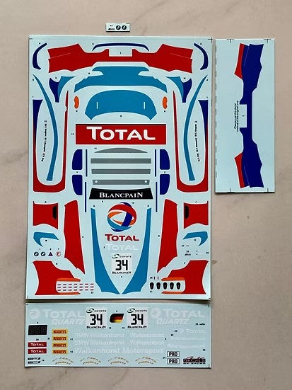 SKデカール SK24085 1/24 BMW M6 GT3 Spa 24H 18 チーム ウォルケンフォルスト #34