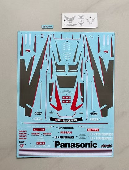 SKデカール SK24091 1/24 LB-WORKS ニッサン GT-R R35 type 2 GT3 スタイル