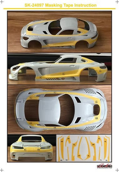 SKデカール SK24097 1/24 メルセデス AMG GT IMSA 19 チーム ライリー・モータースポーツ Wynn's