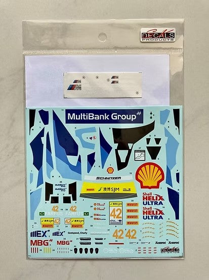 SKデカール SK24109 1/24 BMW M6 GT3 FIA GT ワールドカップ マカオ 19 チーム シュニッツァー