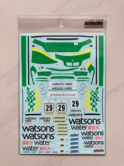 SKデカール SK24114 1/24 BMW 320i マカオ ギア 2002 #29 チーム Schubert