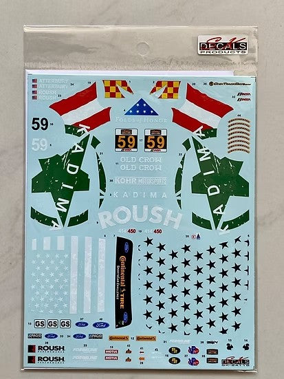 SKデカール SK24116 1/24 フォード マスタング GT4 コンチネンタルタイヤ スポーツカーチャレンジ ライムロック 2018 KohR Motorsports #59