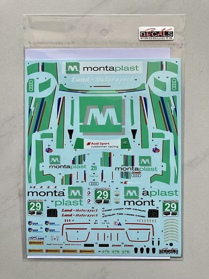 SKデカール SK24118 1/24 アウディ R8 LMS GT3 IMSA デイトナ 24H 17 #29 Land Motorsport