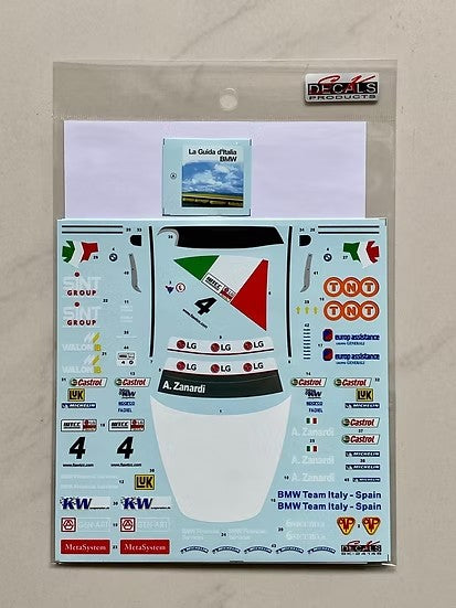 SKデカール SK24145 1/24 BMW 320i E46 世界ツーリングカー選手権 ドイツ 2005 BMW チーム イタリア-スペイン #4