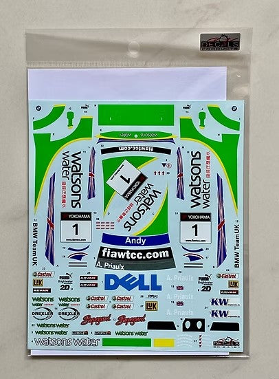 SKデカール 1/24 SK24181 BMW 320si E90 WTCC ギアレース マカオ 2006 BMW チームUK #1