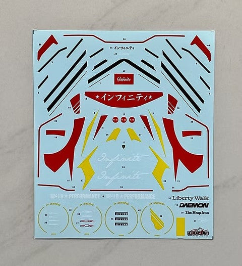 SKデカール SK24207 1/24 LBワークス ランボルギーニ アヴェンタドール Ver.2 インフィニティ (アオシマ用)