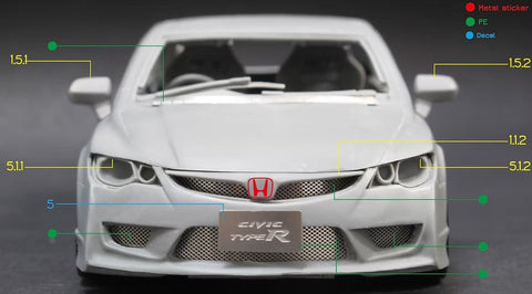 ZoomOn Z001 1/24 ホンダ シビック FD2 タイプR (新型)