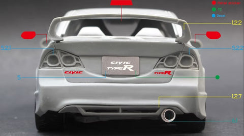 ZoomOn Z001 1/24 ホンダ シビック FD2 タイプR (新型)