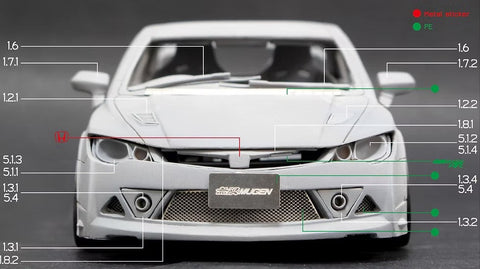 ZoomOn Z002 1/24 ホンダ シビック FD2 無限 RR (新型)