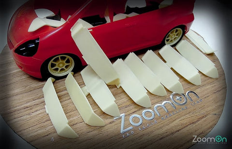 ZoomOn Z007 1/24 ホンダ Jazz(フィット)用 Vtec OEM スポイラー