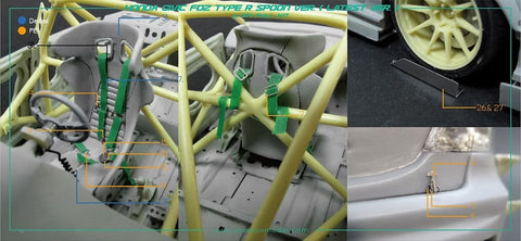 ZoomOn Z034 1/24 ホンダ シビック FD2 スプーンバージョン (最終型)