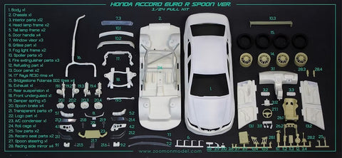 ZoomOn Z035 1/24 ホンダ アコード ユーロR スプーン