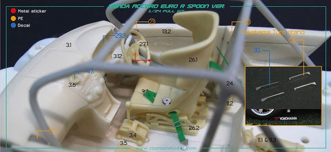 ZoomOn Z035 1/24 ホンダ アコード ユーロR スプーン