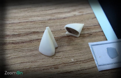 ZoomOn Z041 1/24 カーボン バレット サイドミラー (A)