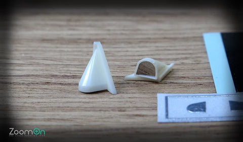 ZoomOn Z042 1/24 カーボン バレット サイドミラー (B)