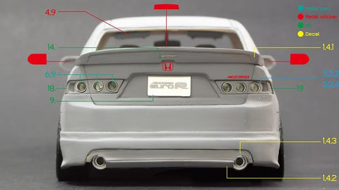 ZoomOn Z059 1/24 ホンダ アコード ユーロR 無限