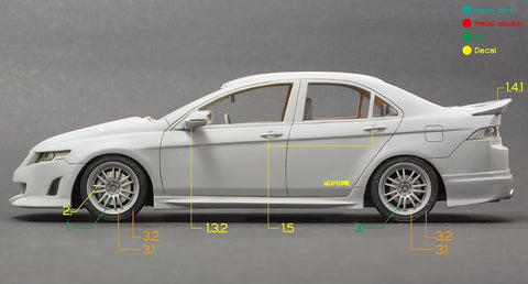 ZoomOn Z059 1/24 ホンダ アコード ユーロR 無限