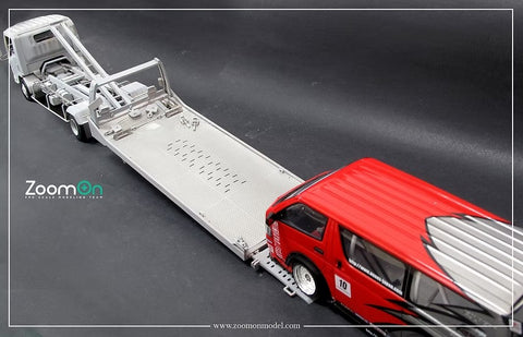ZoomOn Z060 1/24 いすゞ エルフ フラットベッド 車載専用車