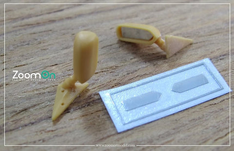 ZoomOn Z063 1/24 汎用 レーシングサイドミラー