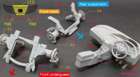 ZoomOn Z079 1/24 ホンダ シビック FN2 タイプR