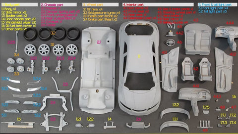 ZoomOn Z079 1/24 ホンダ シビック FN2 タイプR