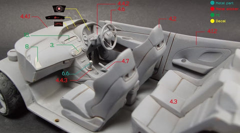 ZoomOn Z079 1/24 ホンダ シビック FN2 タイプR