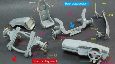 ZoomOn Z086 1/24 ホンダ インテグラ DC5 無限
