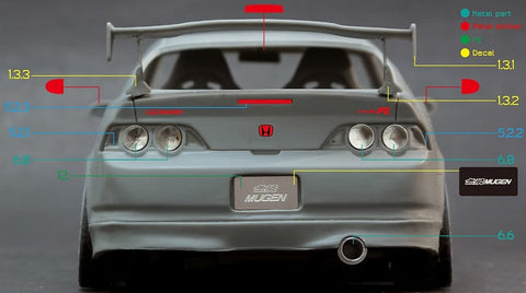 ZoomOn Z086 1/24 ホンダ インテグラ DC5 無限