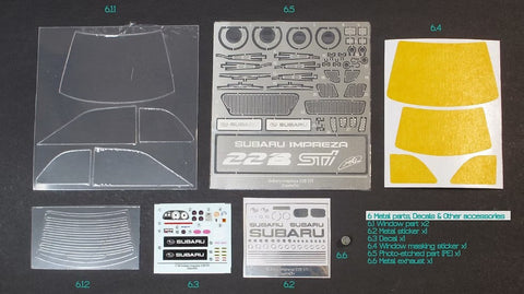 ZoomOn Z097 1/24 スバル インプレッサ 22B STI