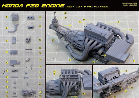 ZoomOn Z098 1/24 ホンダ F20 エンジン