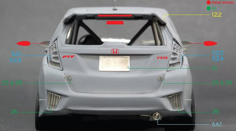 ZoomOn Z119 1/24 ホンダ フィット GK スプーン