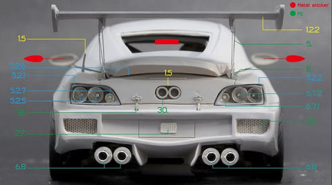 ZoomOn Z121 1/24 ホンダ S2000 スプーン