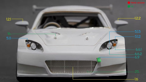 ZoomOn Z121 1/24 ホンダ S2000 スプーン