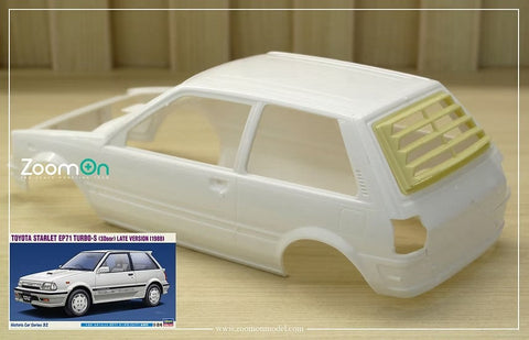 ZoomOn Z127 1/24 トヨタ スターレット Ep71 ウインドウルーバー
