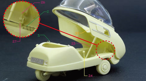 ZoomOn z137 1/24 ピール・トライデント 1965’