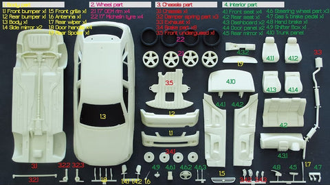 ZoomOn Z142 1/24 トヨタ アルテッツァジータ フルレジンキット