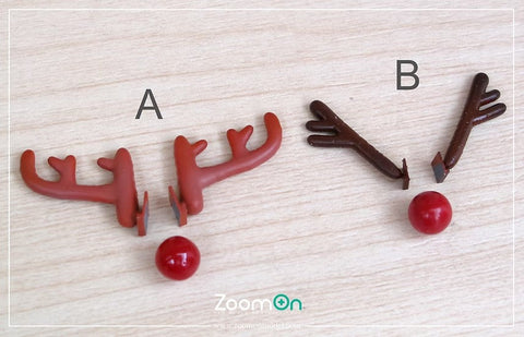 ZoomOn Z162 1/24 クリスマスのトナカイの角(B)