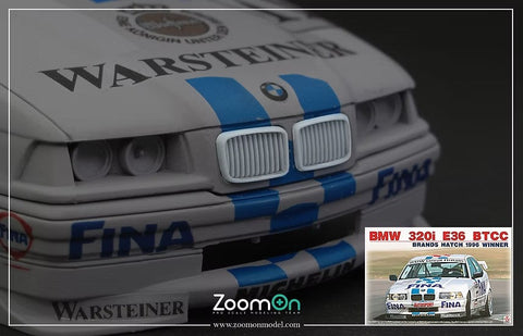 ZoomOn Z180 1/24 BMW 320i (E36) フロント キドニーグリル(Nunu用)