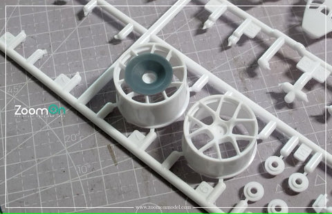 ZoomOn Z195 1/24 エアロ ディスク ホイール カバー( 2パーツ)(ZR135 ポルシェ 992 GT3 RS リムセット用)