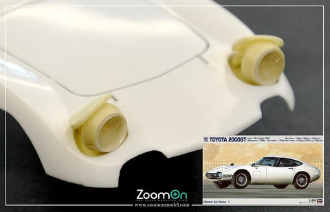 ZoomOn Z208 1/24 トヨタ 2000GT リトラクタブルヘッドライトセット(ハセガワ用)