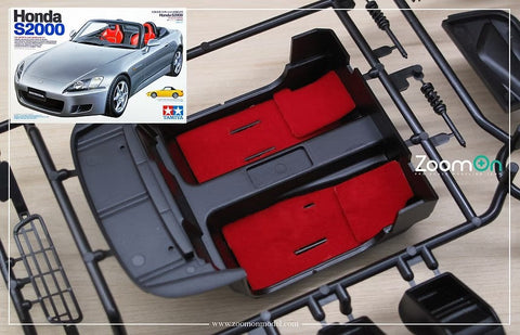 ZoomOn ZC005 1/24 カーペットセット - ホンダ S2000 - ブラック